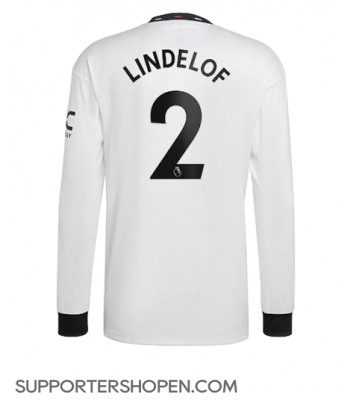 Manchester United Victor Lindelof #2 Borta Matchtröja 2022-23 Långärmad